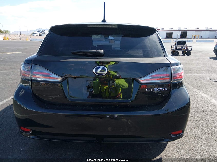 LEXUS CT 200H 2013 VIN JTHKD5BH8D2163923