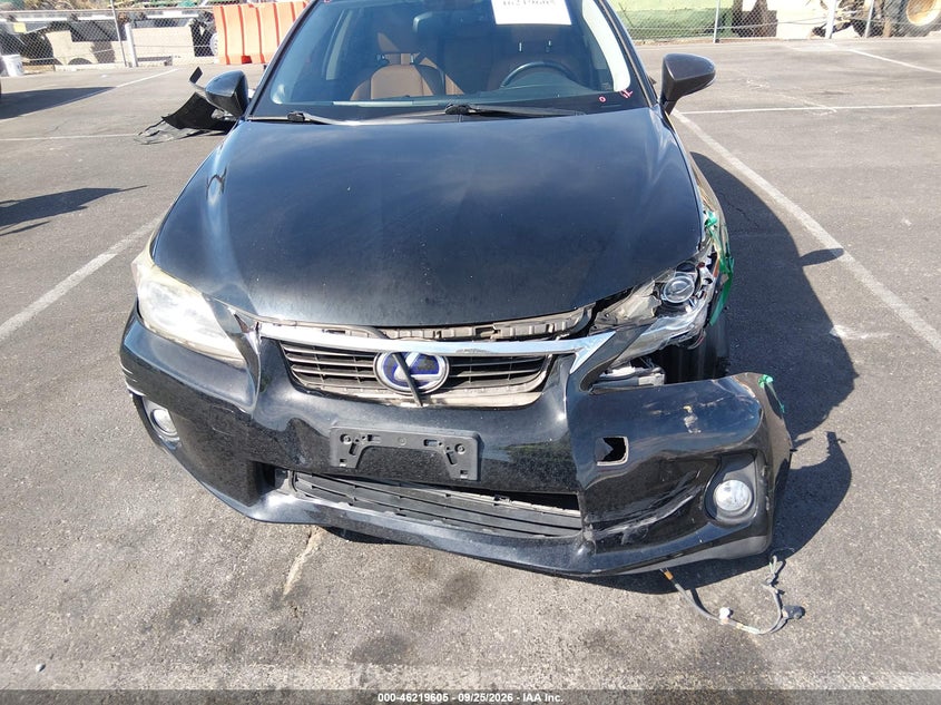 LEXUS CT 200H 2013 VIN JTHKD5BH8D2163923