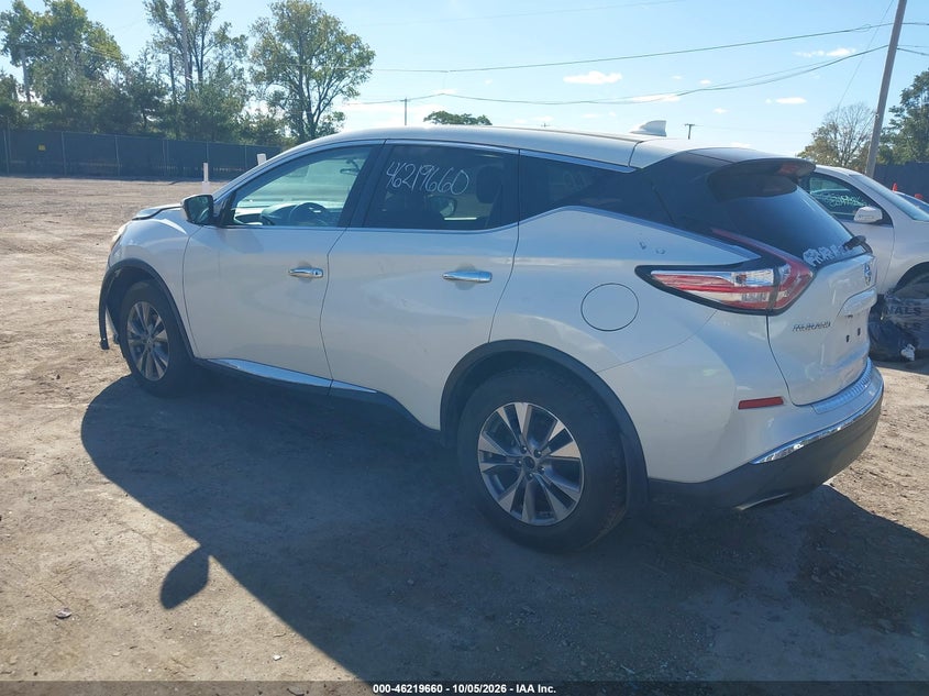 Vin: 5n1az2mh6hn168631, lot: 46719583, nissan murano s 20173