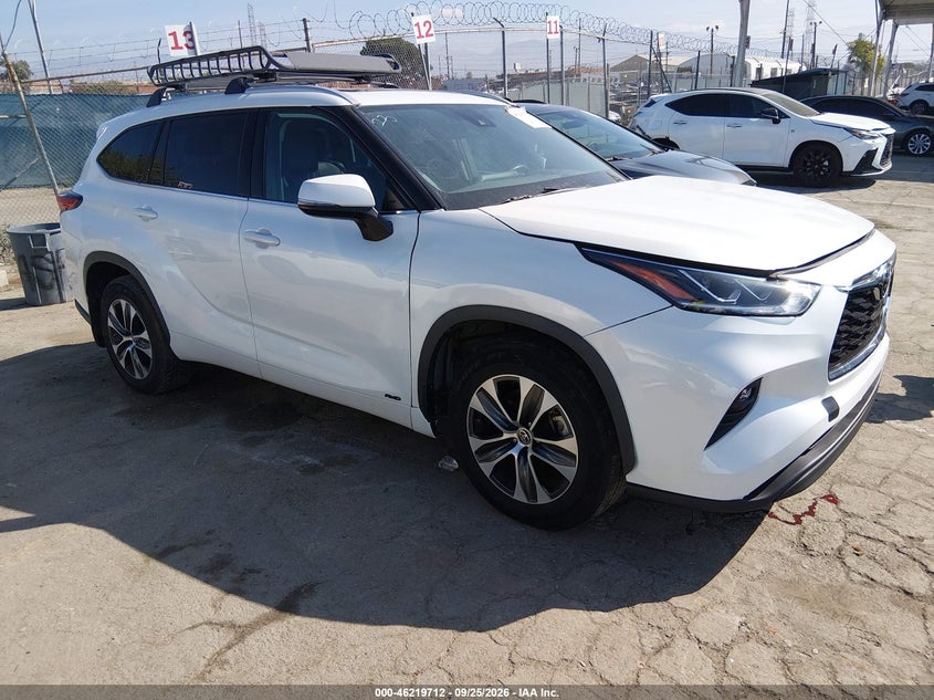 Vin: 5tdhbrch5ns545747, lot: 46719635, toyota highlander hybrid xle 2022 img_1