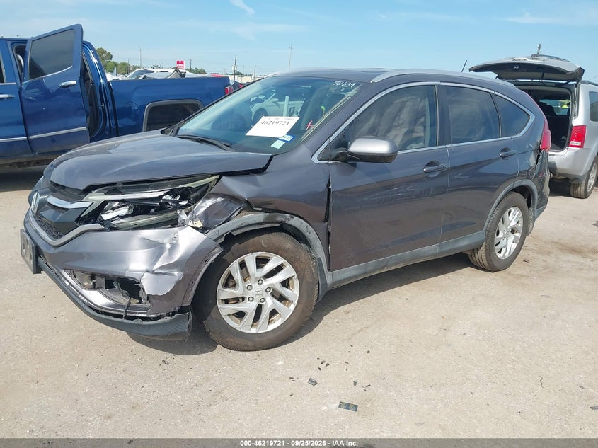 2015 Honda CR-V, Лівий перед, IAAI, VIN 5J6RM4H75FL055419 — фото 2