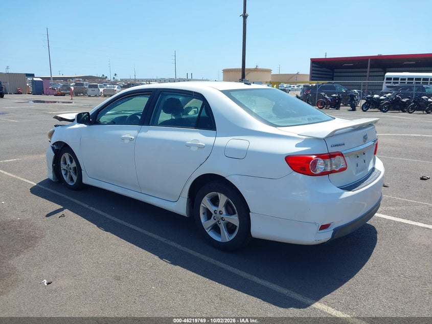 Vin: 2t1bu4ee0bc655342, lot: 46719692, toyota corolla s 20113