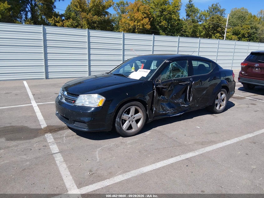 Vin: 1c3cdzab0dn535008, lot: 46719731, dodge avenger se 20132