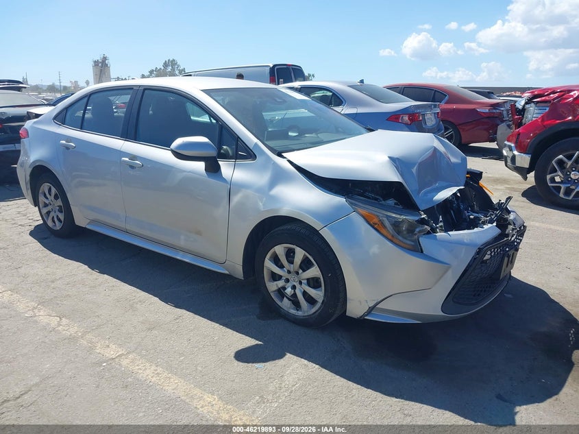 2021 Toyota Corolla Le, Лівий зад, IAAI, VIN 5YFEPMAE7MP193472