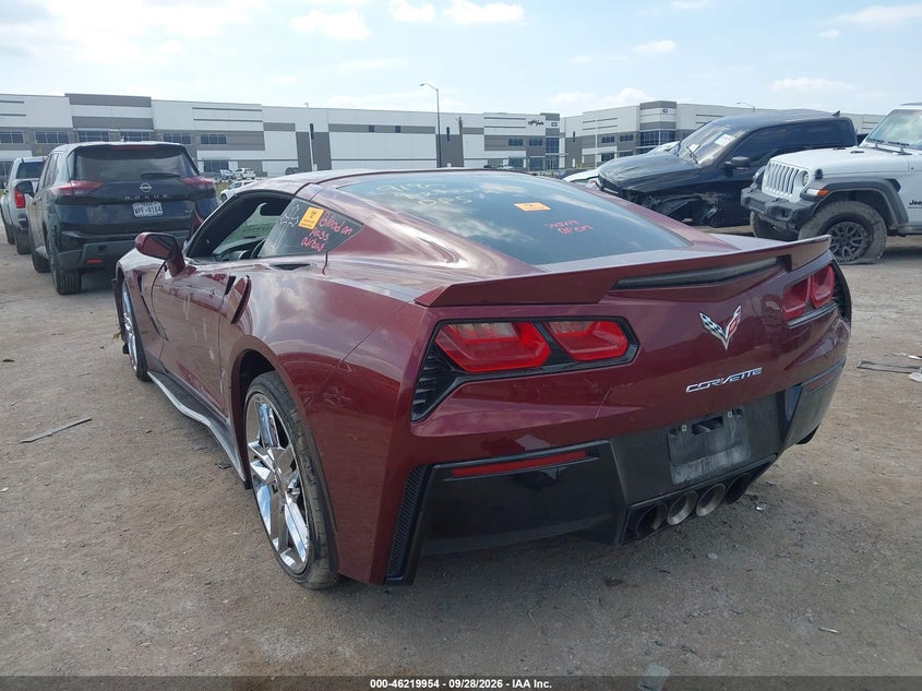 Vin: 1g1yk2d75h5111747, lot: 46719877, chevrolet corvette stingray z51 20173