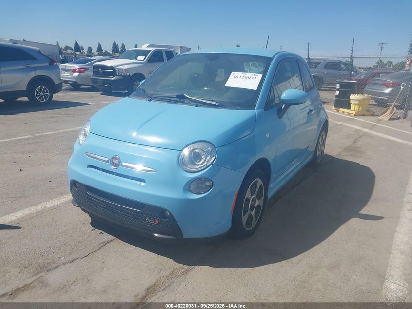 Vin: 3c3cffge4ht634365, lot: 46719954, fiat 500e battery electric 20172
