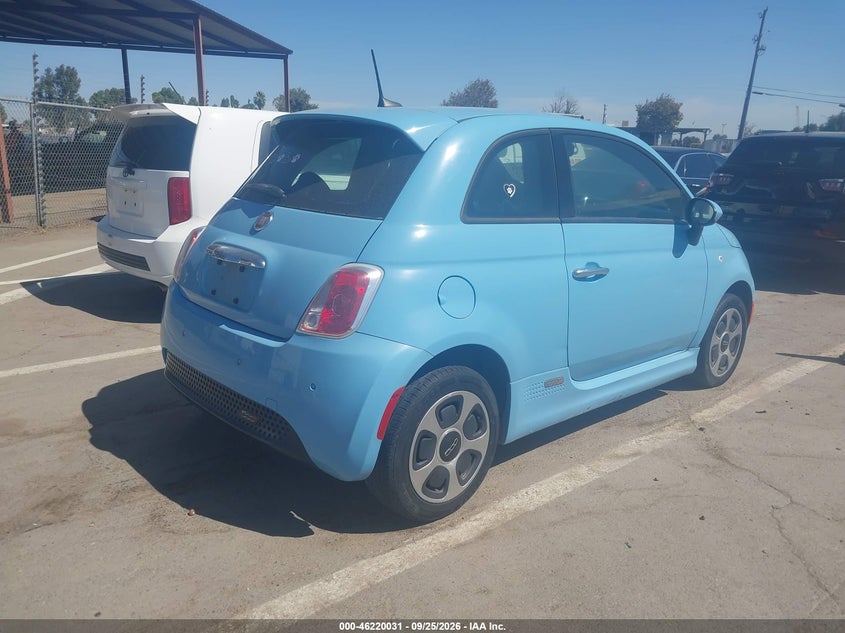 Vin: 3c3cffge4ht634365, lot: 46719954, fiat 500e battery electric 20174