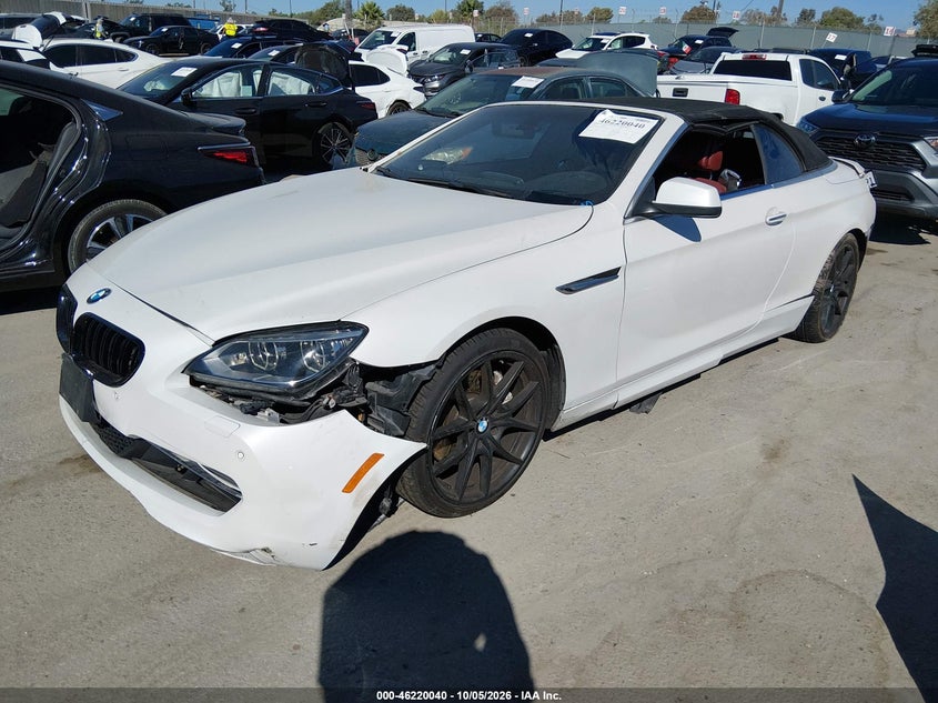Vin: wbalz3c54cdl73340, lot: 46719963, bmw 650 i 20122