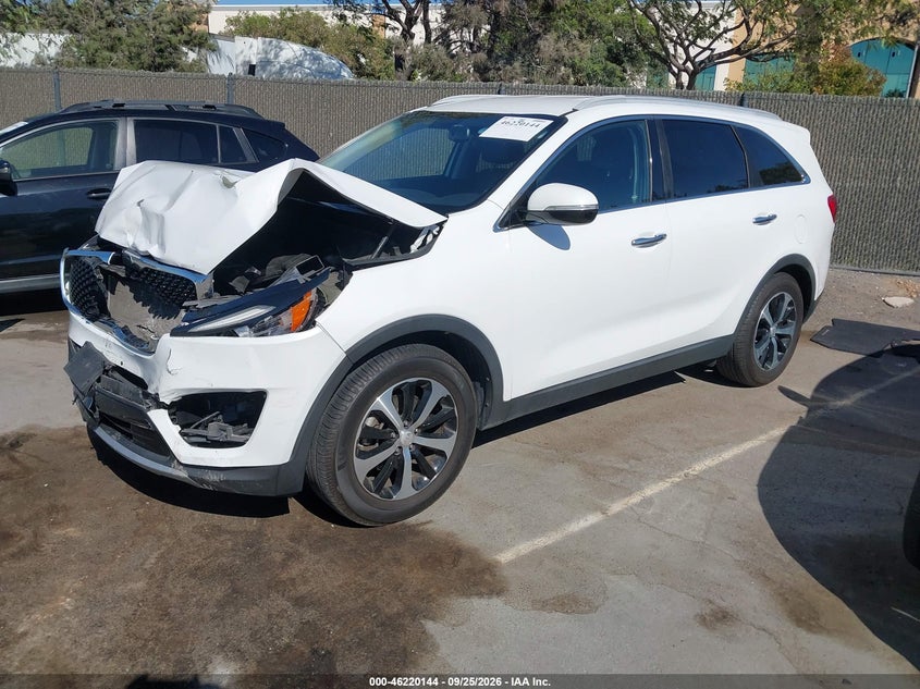 Vin: 5xyph4a50hg222374, lot: 46720067, kia sorento 3.3l ex 20172