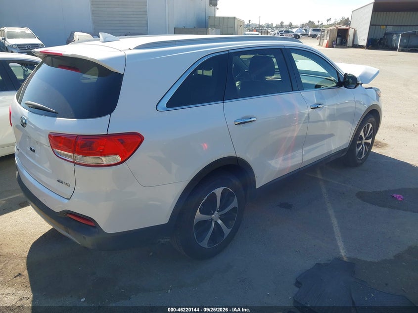 Vin: 5xyph4a50hg222374, lot: 46720067, kia sorento 3.3l ex 20174