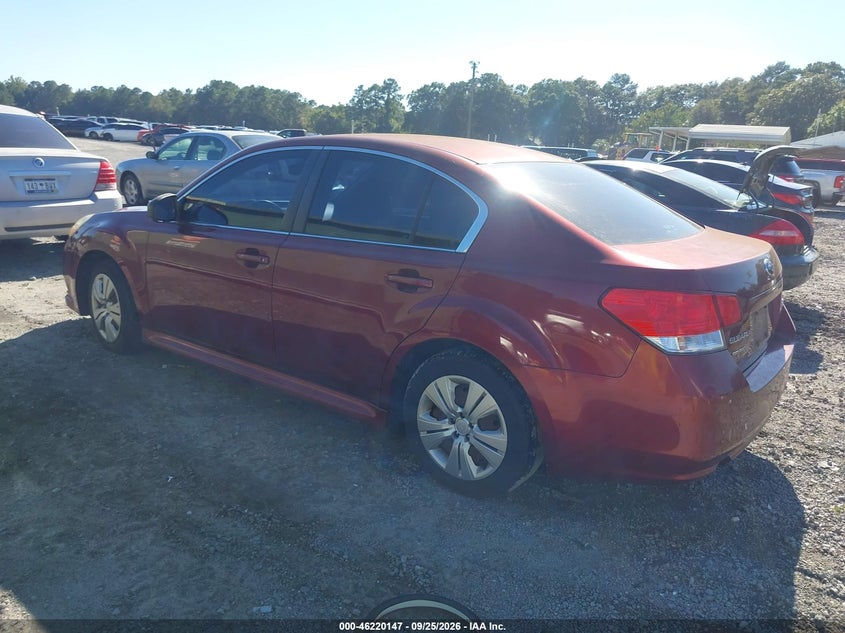 Vin: 4s3bmca69b3250551, lot: 46720070, subaru legacy 2.5i 20113
