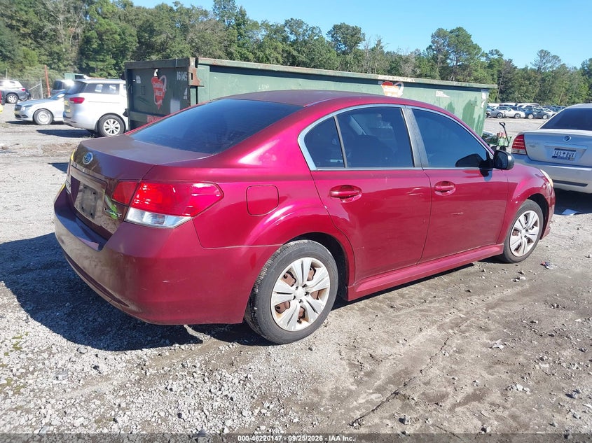 Vin: 4s3bmca69b3250551, lot: 46720070, subaru legacy 2.5i 20114