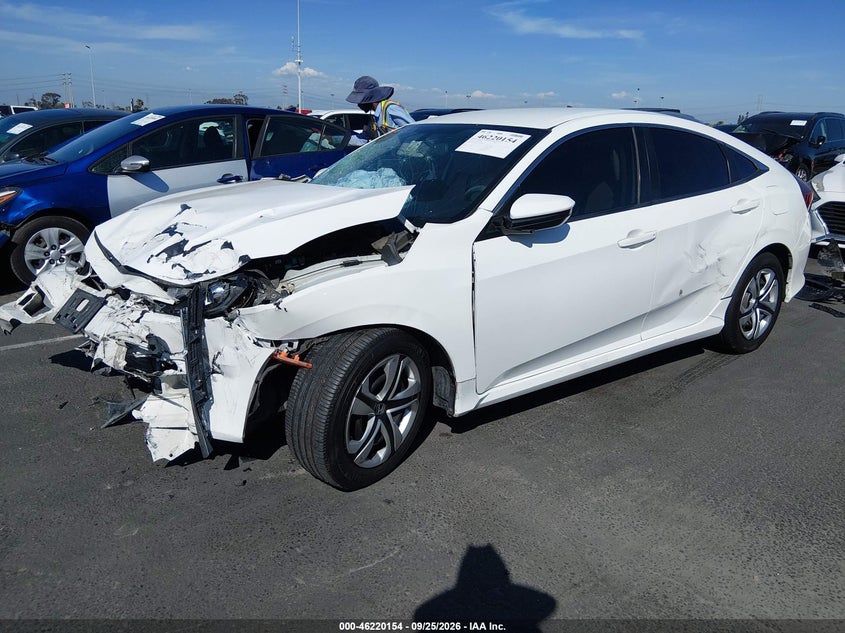 2016 Honda Civic, Удар спереду, IAAI, VIN 2HGFC2F56GH541710 — фото 2
