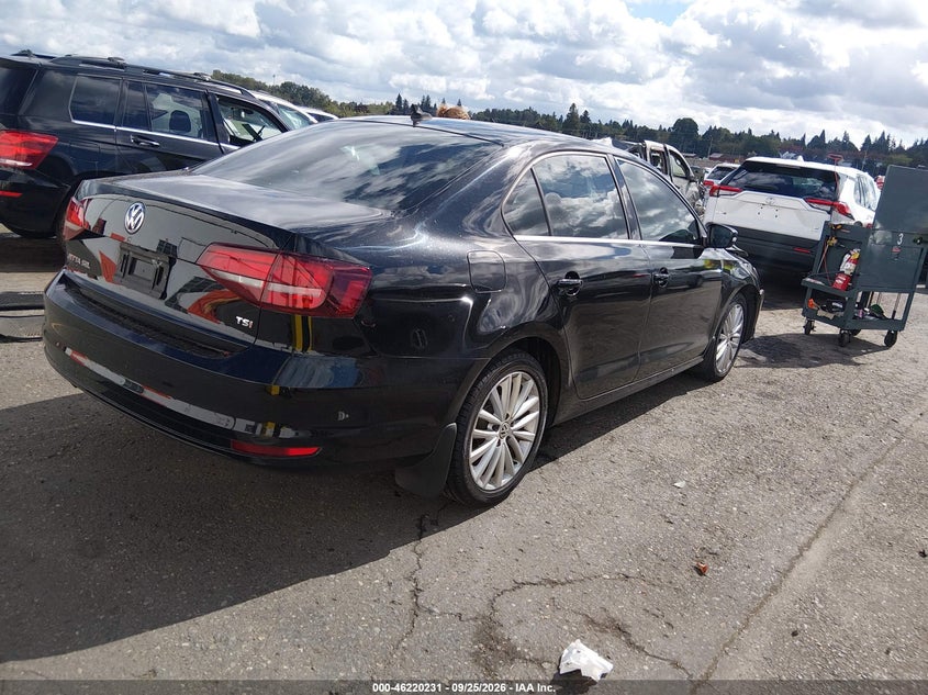 Vin: 3vwl17aj1gm227177, lot: 46720154, volkswagen jetta 1.8t sel 20164