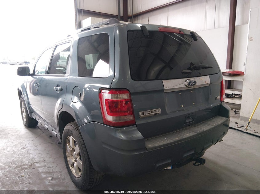 Vin: 1fmcu0eg7bkb26821, lot: 46720172, ford escape limited 20113