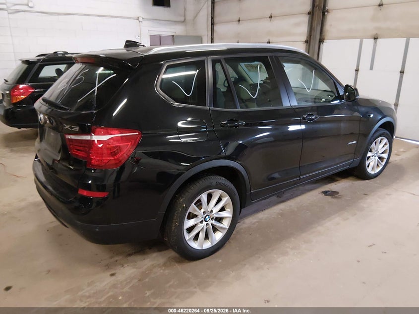 Vin: 5uxwx9c53f0d53750, lot: 46720187, bmw x3 xdrive28i 20154