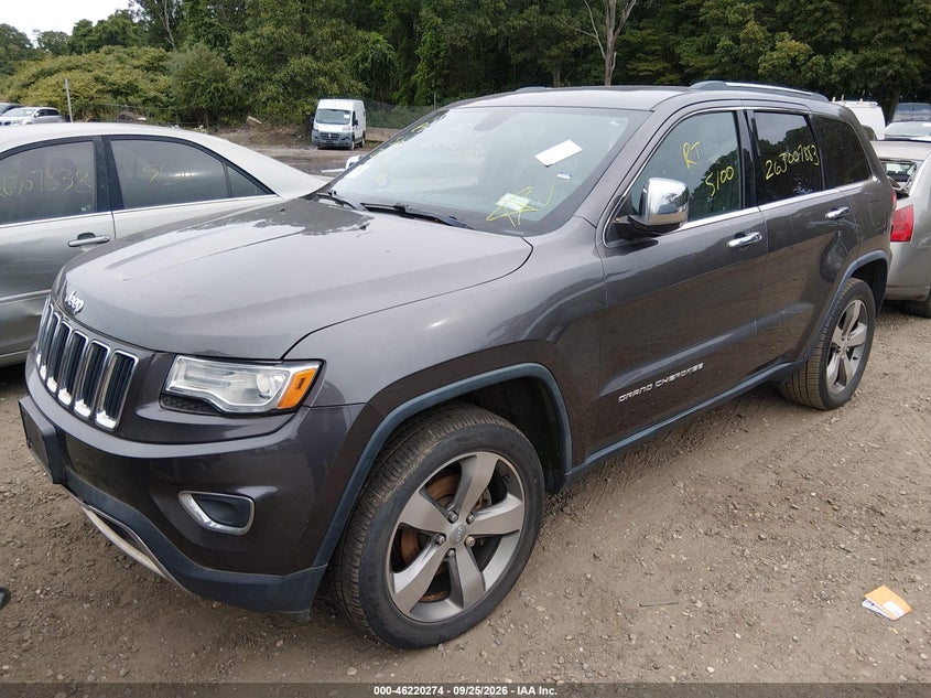 2014 Jeep Grand Cherokee, Удар ззаду, IAAI, VIN 1C4RJFBG9EC458255 — фото 2