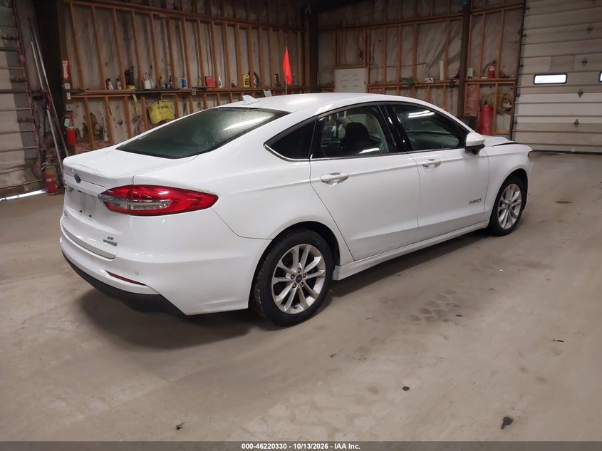 Vin: 3fa6p0lu7kr263194, lot: 46720253, ford fusion hybrid se 20194