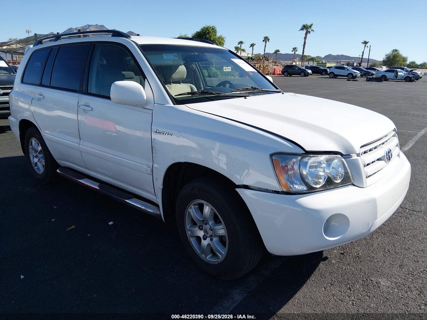 2003 Toyota Highlander V6, Wear, IAAI, VIN JTEGF21A530079942