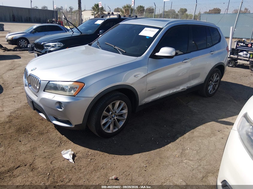 2014 BMW X3, Лівий бік, IAAI, VIN 5UXWX9C52E0D38994 — фото 2
