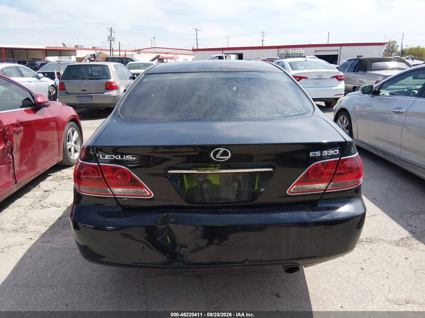 LEXUS ES 330 2005 VIN JTHBA30G455129016