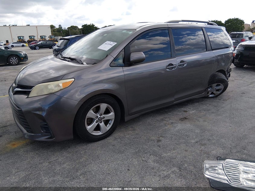 Vin: 5tdkz3dc3ks966265, lot: 46720492, toyota sienna le 8 passenger 20192
