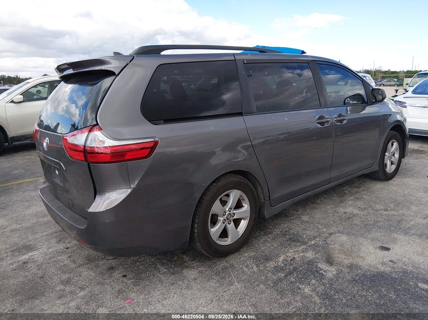 Vin: 5tdkz3dc3ks966265, lot: 46720492, toyota sienna le 8 passenger 20194