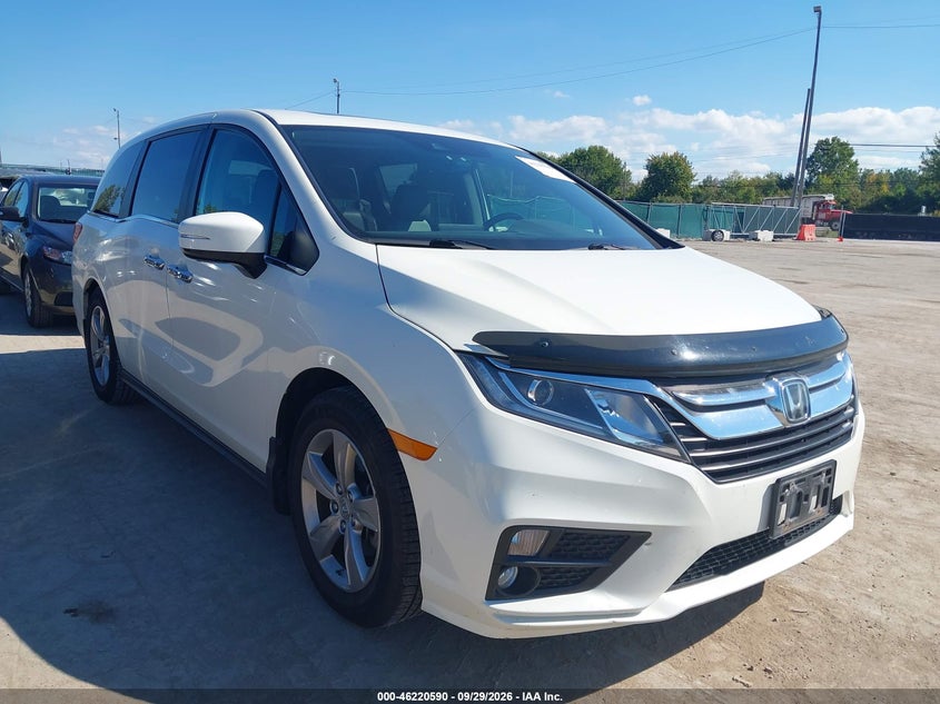 Vin: 5fnrl6h76jb084475, lot: 46720578, honda odyssey ex-l 20181