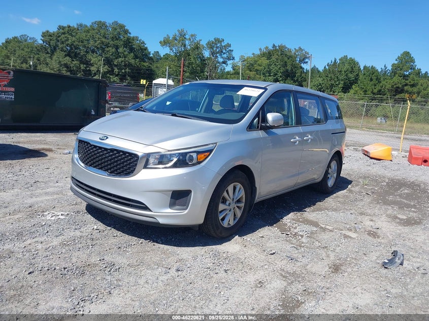 2017 Kia Sedona, Звичайний знос, IAAI, VIN KNDMA5C17H6284994 — фото 2
