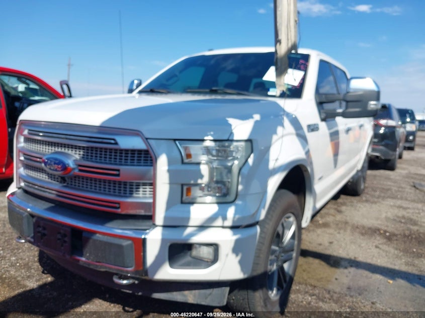 2017 Ford F-150, Rear, IAAI, VIN 1FTFW1EG3HFA52672 — photo 2