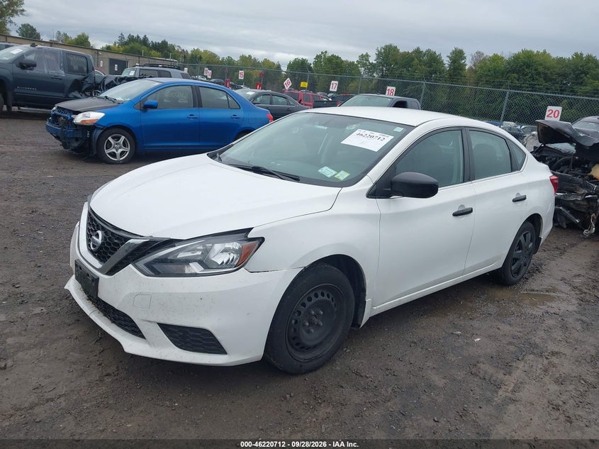 2017 Nissan Sentra S, Удар спереди, IAAI, VIN 3N1AB7AP6HY208679 — фото 2