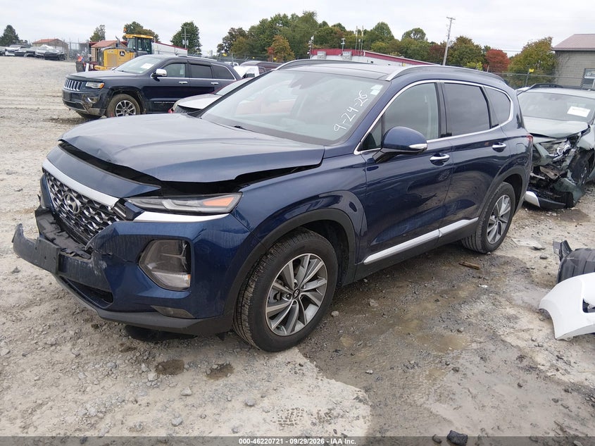 2019 Hyundai Santa Fe Ultimate, Front End, IAAI, VIN 5NMS5CAD3KH075338 — photo 2