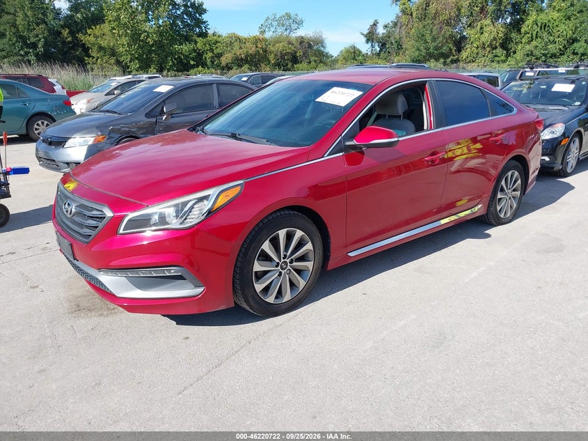 2017 Hyundai Sonata, Звичайний знос, IAAI, VIN 5NPE34AF3HH480928 — фото 2