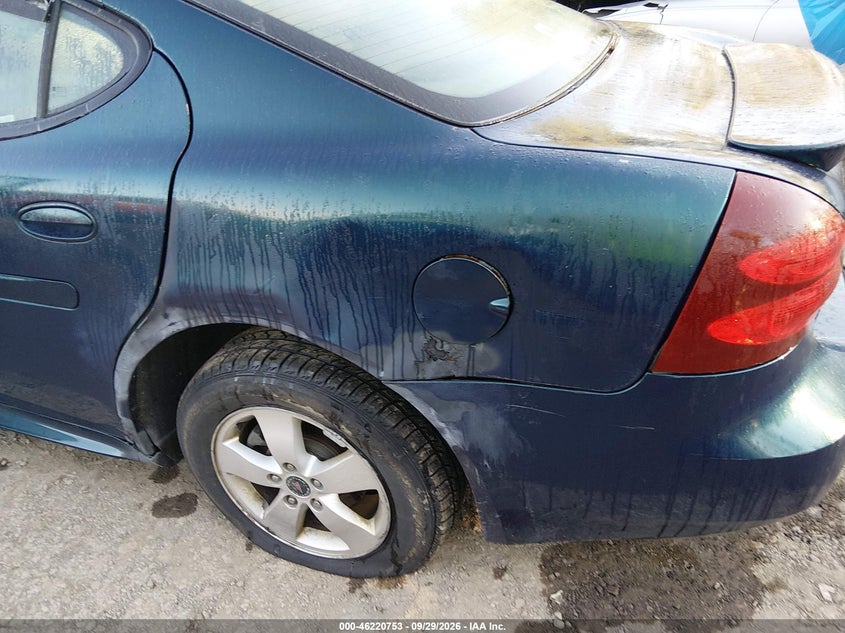 PONTIAC GRAND PRIX 2005 VIN 2G2WS522X51291901