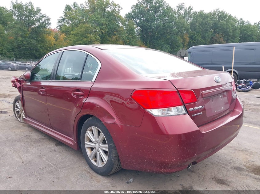 SUBARU LEGACY 2011 VIN 4S3BMCB6XB3222319