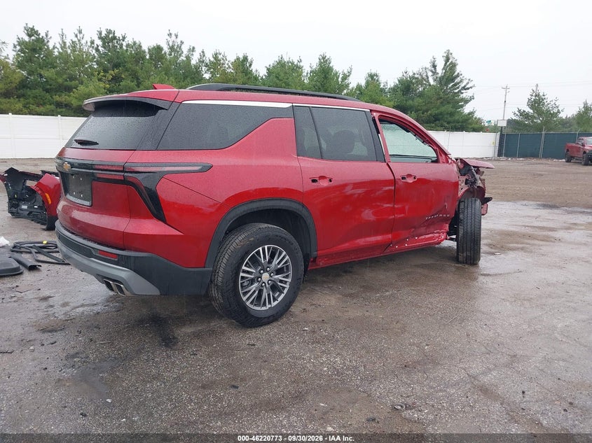 Vin: 1gnergks2tj123226, lot: 46720761, chevrolet traverse fwd lt 20264