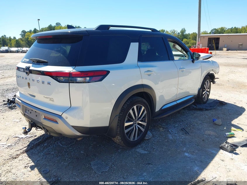Vin: 5n1dr3dk7nc222251, lot: 46720762, nissan pathfinder platinum 4wd 20224