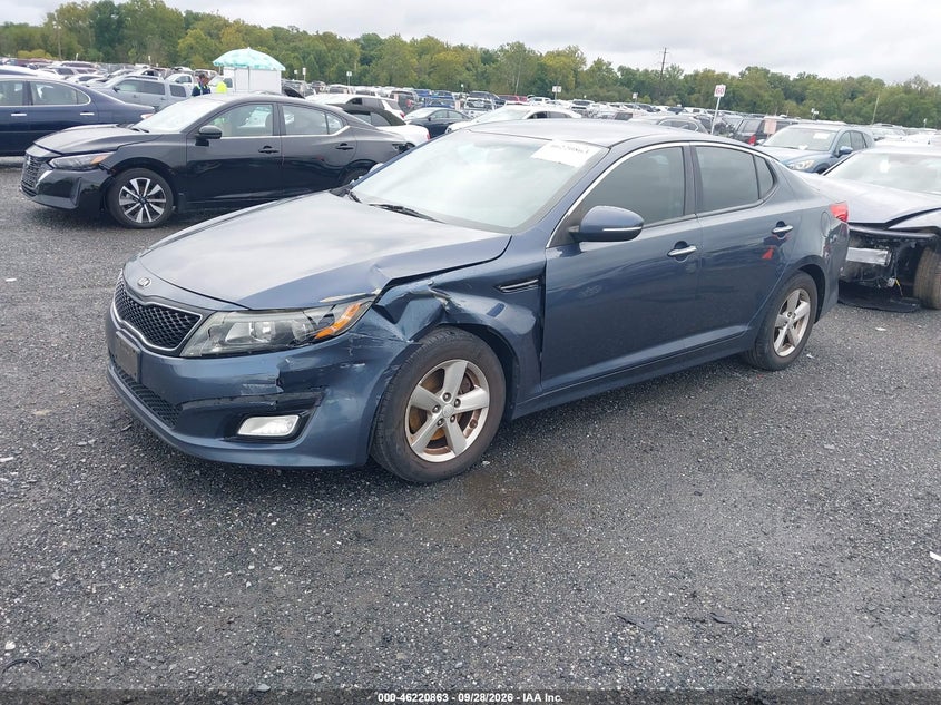 Vin: 5xxgm4a75fg472594, lot: 46720851, kia optima lx 20152