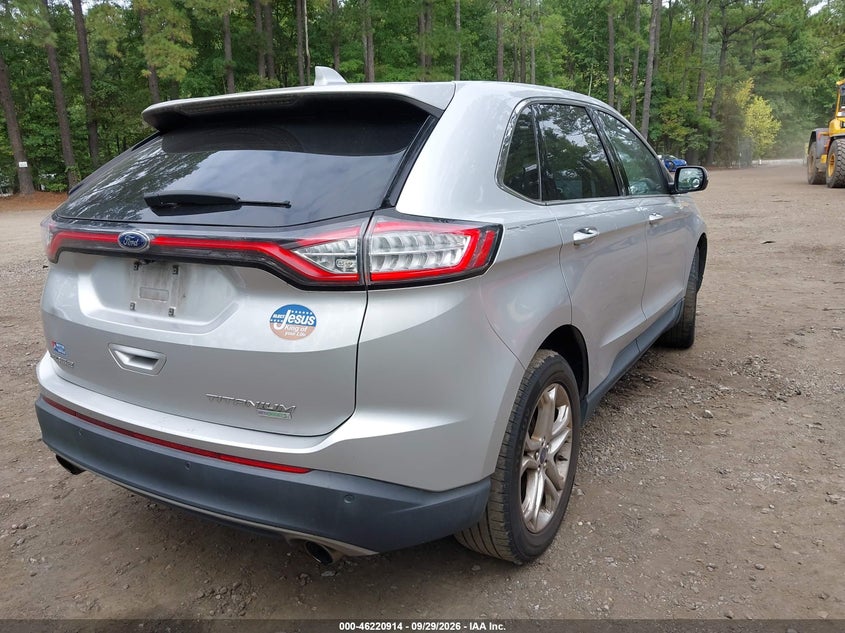Vin: 2fmpk3k99hbb80509, lot: 46720902, ford edge titanium 20174