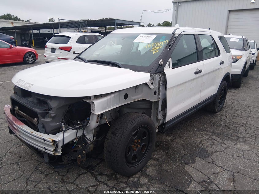 2014 Ford Utility Police Interceptor, Front End, IAAI, VIN 1FM5K8AR6EGC50073 — photo 2