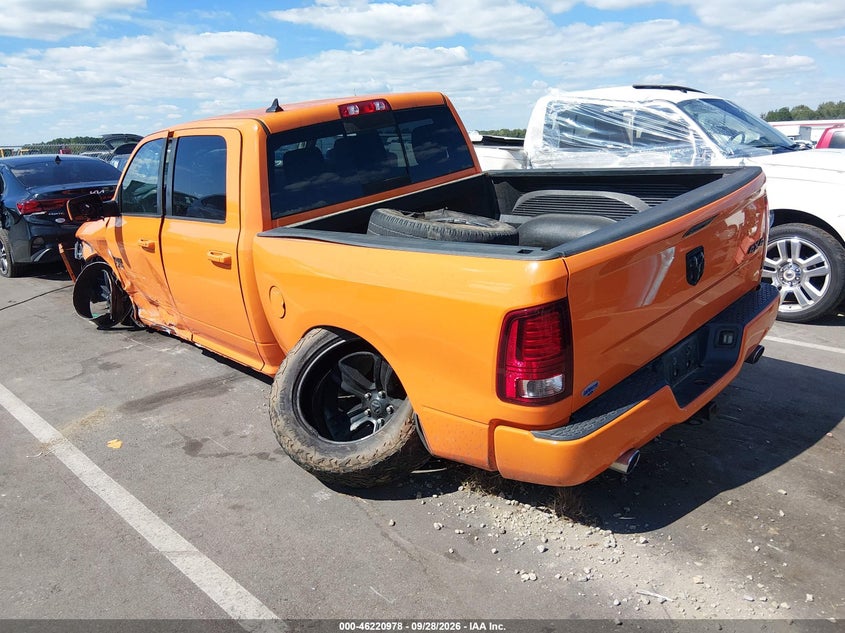 Vin: 1c6rr7mt3hs562640, lot: 46720966, ram 1500 sport  4x4 5'7 box 20173