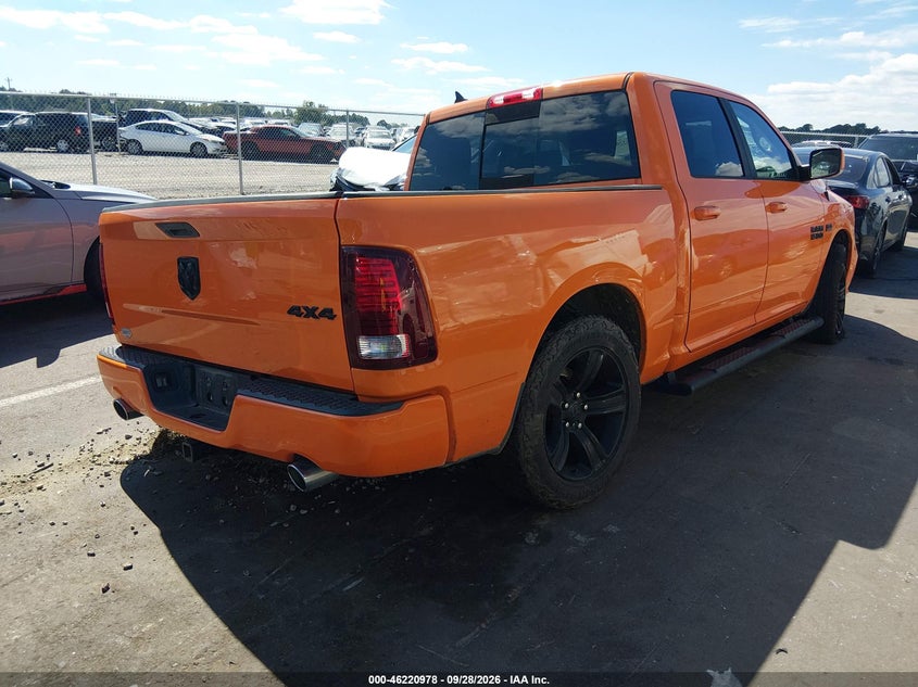 Vin: 1c6rr7mt3hs562640, lot: 46720966, ram 1500 sport  4x4 5'7 box 20174
