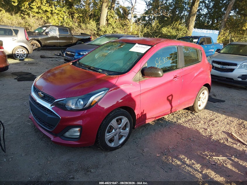 Vin: kl8cb6sa0lc462795, lot: 46721035, chevrolet spark fwd ls automatic 20202