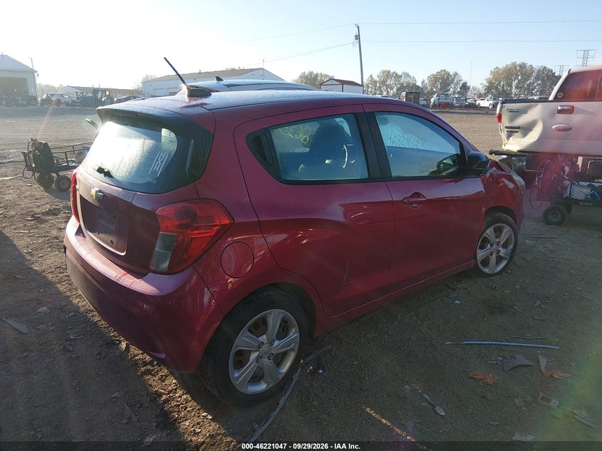 Vin: kl8cb6sa0lc462795, lot: 46721035, chevrolet spark fwd ls automatic 20204