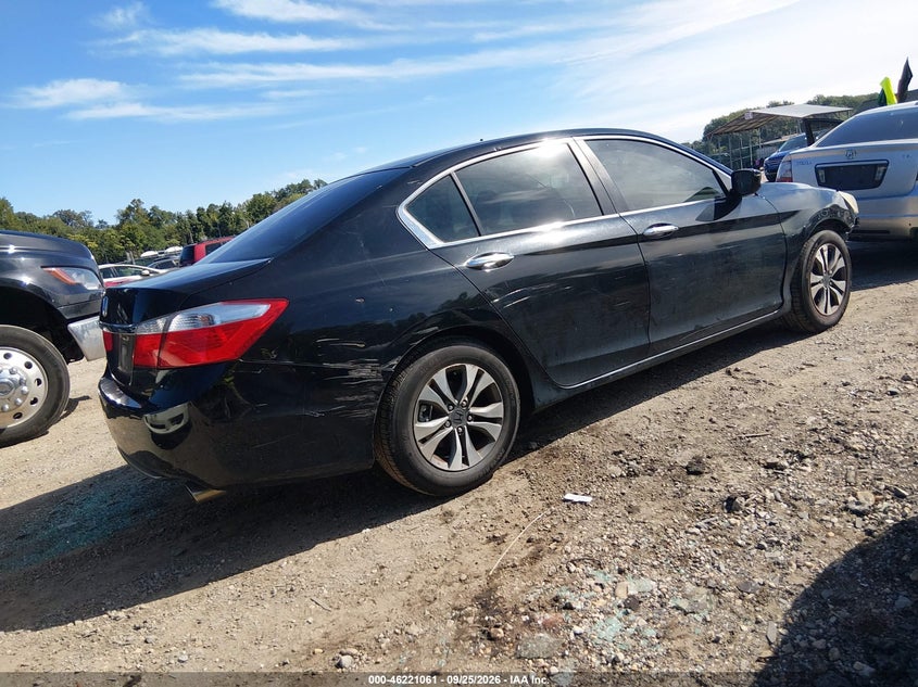 Vin: 1hgcr2f39da096437, lot: 46721049, honda accord lx 20134