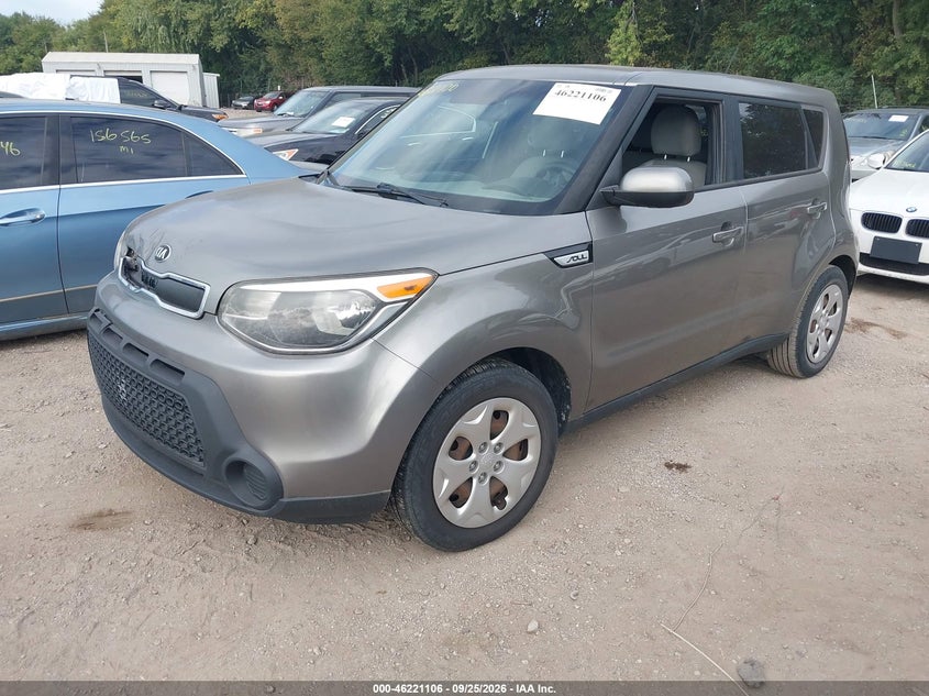 2015 Kia Soul, Звичайний знос, IAAI, VIN KNDJN2A25F7151787 — фото 2