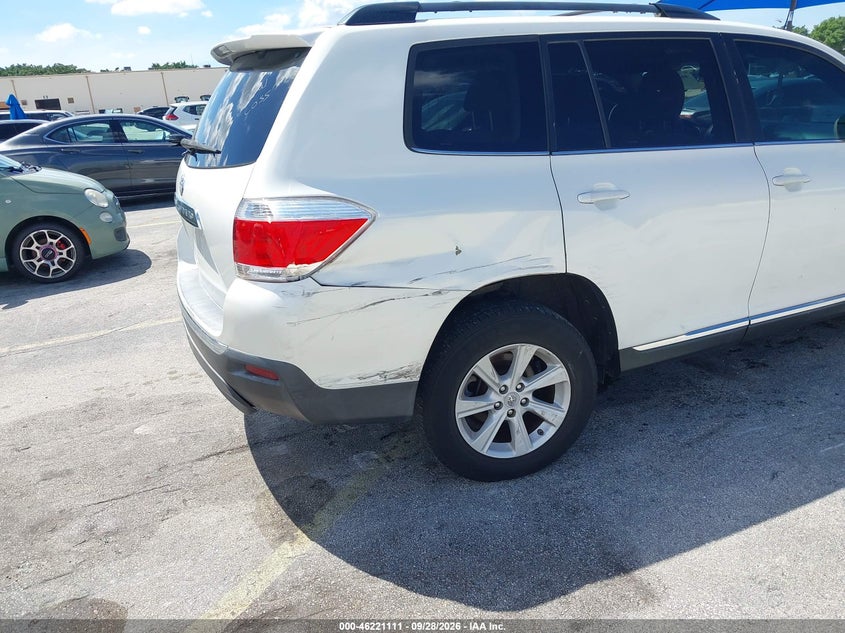 TOYOTA HIGHLANDER 2013 VIN 5TDZA3EH1DS034584