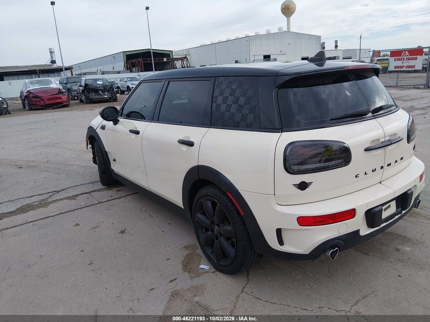 Vin: wmwxj1c08m2p46586, lot: 46721181, mini clubman cooper s 20213