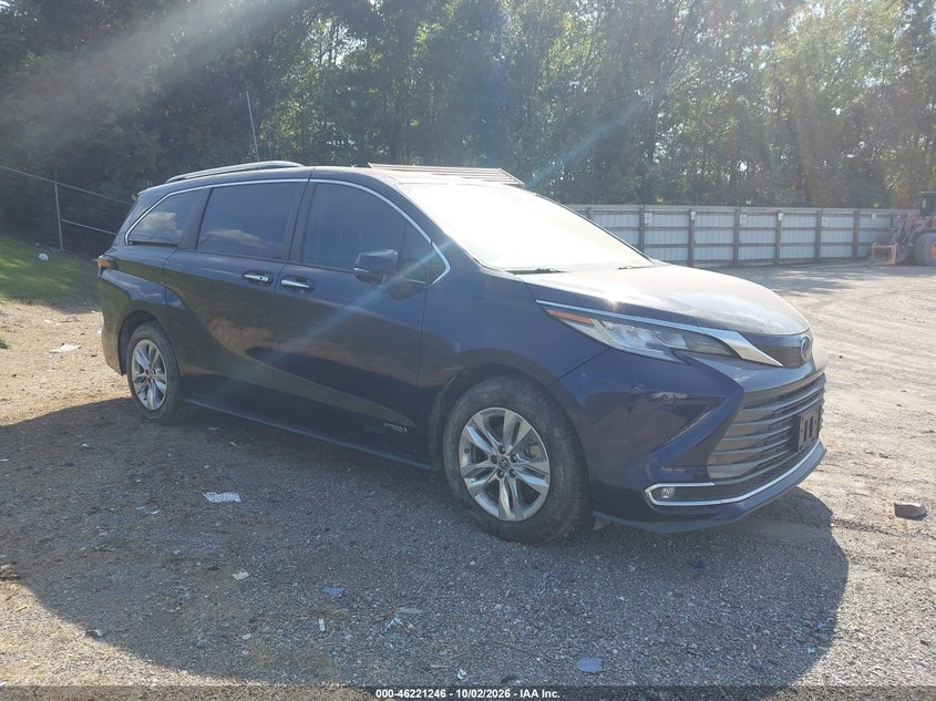 Vin: 5tdzskfc9ms002766, lot: 46721234, toyota sienna limited 2021 img_1