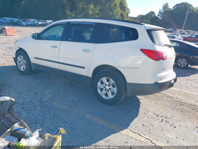 Vin: 1gnkreed5bj414287, lot: 46721256, chevrolet traverse ls 20113